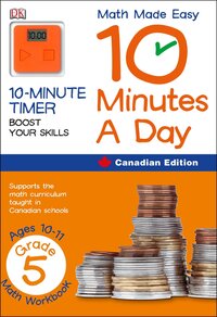 Book Cover for Math Made Easy 10 Minutes A Day Grade 5 by DK