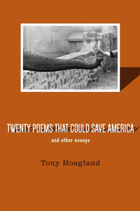 Book Cover for Twenty Poems That Could Save America and Other Essays by Tony Hoagland