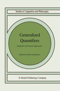 Book Cover for Generalized Quantifiers by Peter Gärdenfors