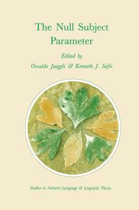 Book Cover for The Null Subject Parameter by M Jaeggli, K Safir