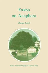 Book Cover for Essays on Anaphora by H Lasnik