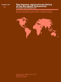 Book Cover for The Common Agricultural Policy of the European Community by Julius Rosenblatt