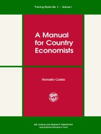 Book Cover for A Manual for Country Economists by Marcello Caiola