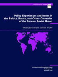 Book Cover for Policy Experiences and Issues in the Baltics, Russia, and Other Countries of the Former Soviet Union by Daniel Citrin, Ashok K Lahiri, International Monetary Fund