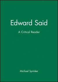 Book Cover for Edward Said by Michael Sprinker