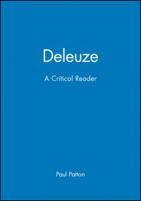 Book Cover for Deleuze by Paul Patton