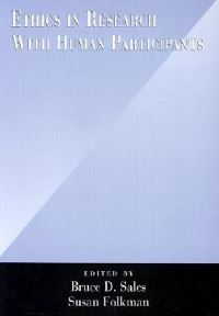 Book Cover for Ethics in Research With Human Participants by Bruce Dennis Sales, Susan Folkman