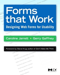 Book Cover for Forms That Work by Caroline Jarrett, Gerry Gaffney