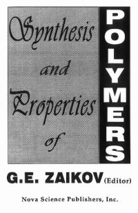 Book Cover for Synthesis and Properties of Polymers by G E Zaikov