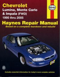 Book Cover for Chevrolet Lumina, Monte Carlo & Impala (FWD) (95 - 05) by Haynes Publishing