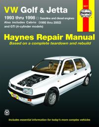 Book Cover for VW Golf, GTI and Jetta (93-98) and VW Cabrio (95-02) Petrol & Diesel Haynes Repair Manual (USA) by Haynes Publishing