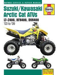 Book Cover for Suzuki LT-Z400, Kawasaki KFX400, Arctic Cat DVX400 by Alan Ahlstrand