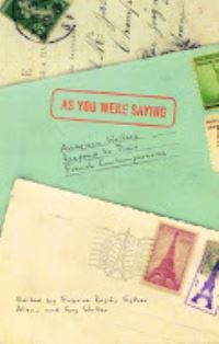 Book Cover for As You Were Saying by Fabrice Rozié, Esther Allen, Guy Walter