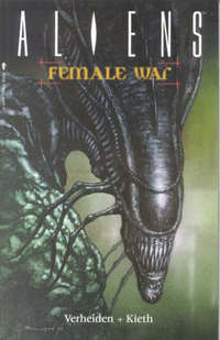 Book Cover for Aliens. Female War by Mark Verheiden, Sam Kieth