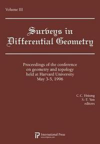 Book Cover for Lectures on Geometry and Topology Held at Harvard University, May 3-5, 1996, Volume 3 by CC Hsiung, ShingTung Yau