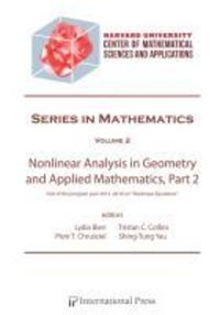 Book Cover for Nonlinear Analysis in Geometry and Applied Mathematics. Part 2 by Harvard University