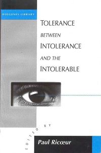 Book Cover for Tolerance Between Intolerance and the Intolerable by Paul Ricoeur