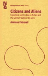 Book Cover for Citizens and Aliens by Andreas Fahrmeir
