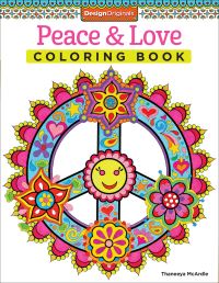 Book Cover for Peace & Love Coloring Book by Thaneeya McArdle