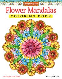 Book Cover for Flower Mandalas Coloring Book by Thaneeya McArdle