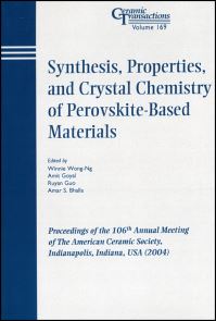 Book Cover for Synthesis, Properties, and Crystal Chemistry of Perovskite-Based Materials by W WongNg, American Ceramic Society