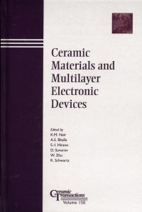 Book Cover for Ceramic Materials and Multilayer Electronic Devices by K M Nair, American Ceramic Society, Devices, and Applications Symposium on High Strain Piezoelectric Materials, Symposium on Advanced Dielectric Materials and Multilayer Electronic Devices