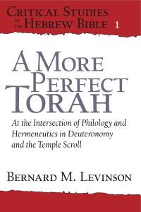 Book Cover for A More Perfect Torah by Bernard M Levinson