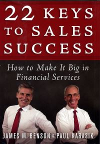 Book Cover for 22 Keys to Sales Success by James M Benson, Paul Karasik