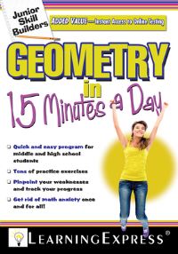 Book Cover for Geometry in 15 Minutes a Day by LearningExpress Organization