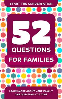 Book Cover for 52 Questions For Families by Travis Hellstrom