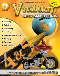 Book Cover for Vocabulary, Grades 4 - 5 by Cindy Barden