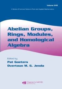 Book Cover for Abelian Groups, Rings, Modules, and Homological Algebra by Pat Goeters, Overtoun M G Jenda