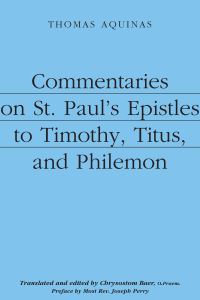 Book Cover for Commentaries on St. Paul's Epistles to Timothy, Titus, and Philemon by Thomas