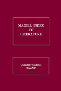 Book Cover for Magill Index to Literature by Salem Press