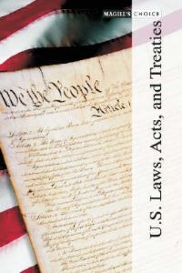 Book Cover for U.S. Laws, Acts, and Treaties by Timothy L Hall
