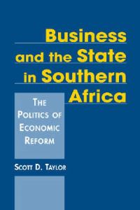 Book Cover for Business and the State in Southern Africa by Scott D Taylor