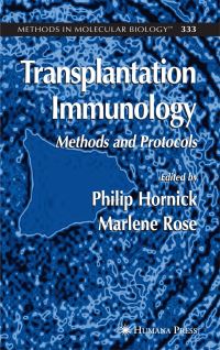 Book Cover for Transplantation Immunology by Philip Hornick, Marlene L Rose