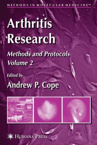 Book Cover for Arthritis Research by Andrew P Cope