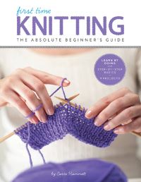 Book Cover for First Time Knitting by Carri Hammett