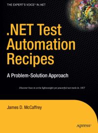 Book Cover for .NET Test Automation Recipes by James D McCaffrey