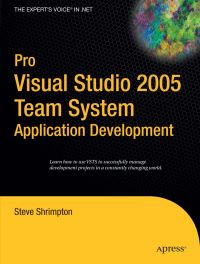 Book Cover for Pro Visual Studio 2005 Team System Application Development by Steve Shrimpton