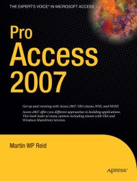 Book Cover for Pro Access 2007 by Martin W P Reid