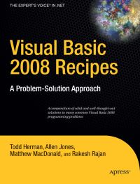 Book Cover for Visual Basic 2008 Recipes by Todd Herman