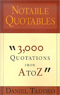 Book Cover for Notable Quotables by Daniel Taddeo