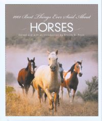 Book Cover for 1001 Best Things Ever Said About Horses by Steven D Price
