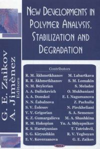 Book Cover for New Developments in Polymer Analysis, Stabilization and Degradation by G E Zaikov