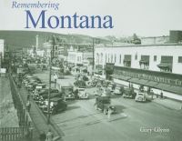 Book Cover for Remembering Montana by Gary Glynn