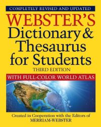 Book Cover for Webster's Dictionary & Thesaurus for Students With Full-Color World Atlas, Third Edition by MerriamWebster