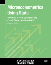 Book Cover for Microeconometrics Using Stata. Volume I Cross-Sectional and Panel Regression Methods by A Colin Cameron, P K Trivedi