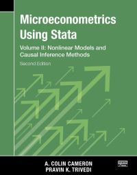 Book Cover for Microeconometrics Using Stata. Volume II Nonlinear Models and Causal Inference Methods by A Colin Cameron, P K Trivedi